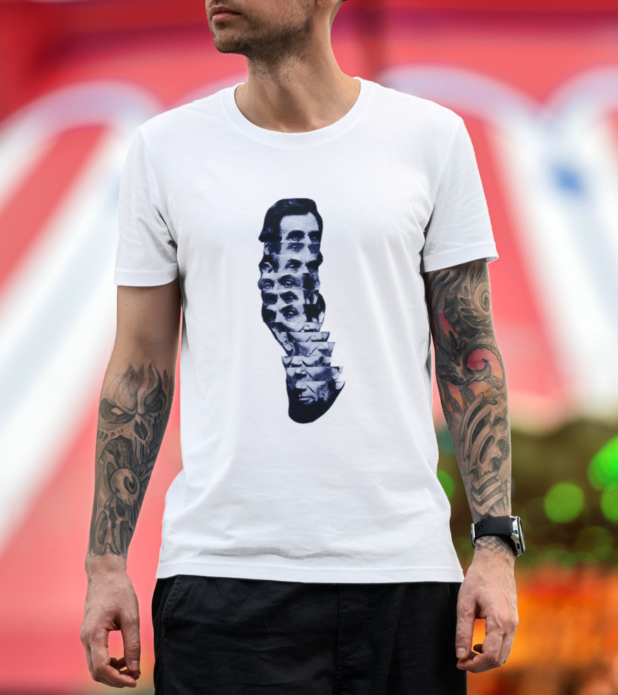Abraham Lincoln Optical Illusion T-Shirt