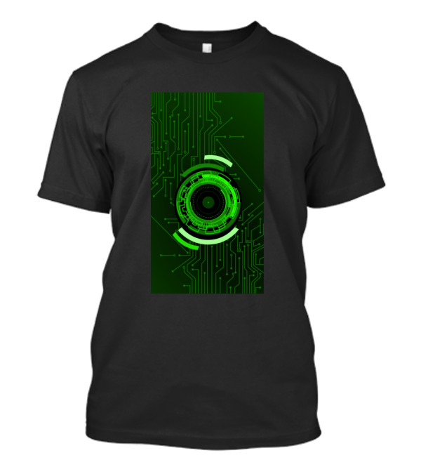 Circuit Board High Tech AI Green Cyber Future T-Shirt