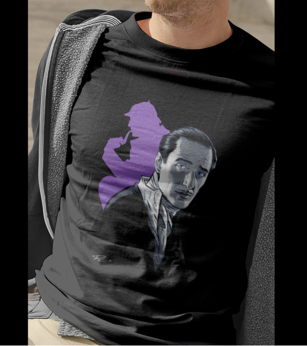Basil Rathbone Paul Cemmick Sherlock Holmes T-Shirt