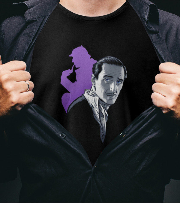 Basil Rathbone Paul Cemmick Sherlock Holmes T-Shirt