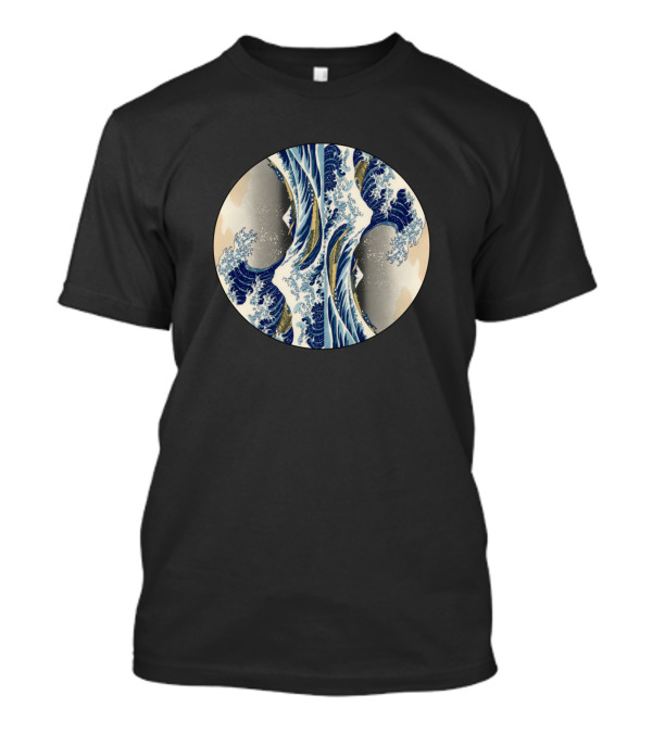 The Wave Vertical Reflection Circular T-Shirt