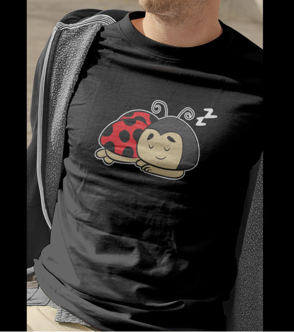 Cute Sleeping Tired Ladybug Napping Ladybu T-Shirt