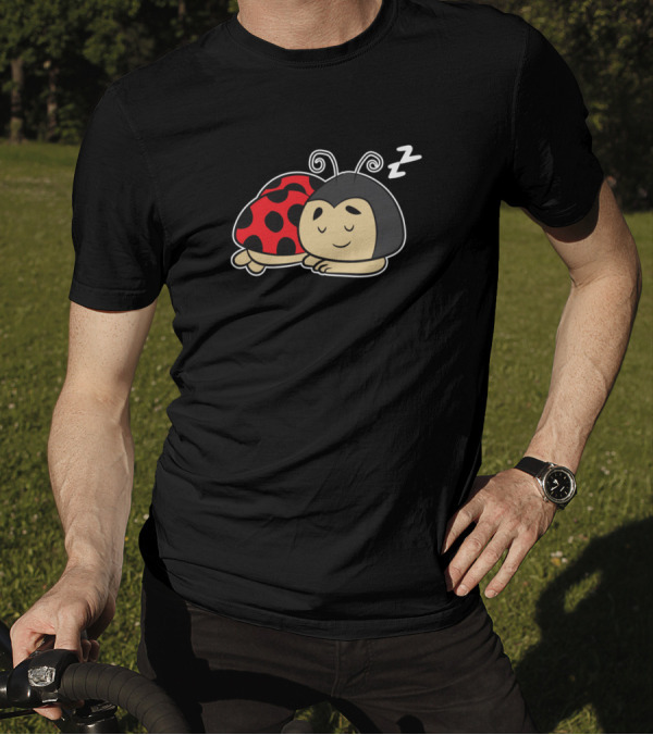 Cute Sleeping Tired Ladybug Napping Ladybu T-Shirt