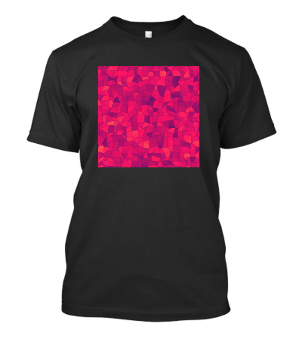 Geometric Shapes Fragments Pattern 2 Ip3i Mosaic Pink Red Abstract T-Shirt