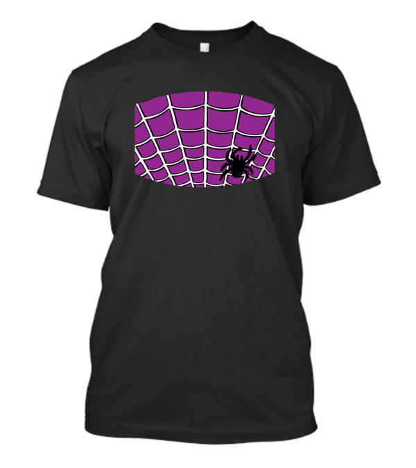 Funny Spider Mask Web Halloween Autumn T-Shirt
