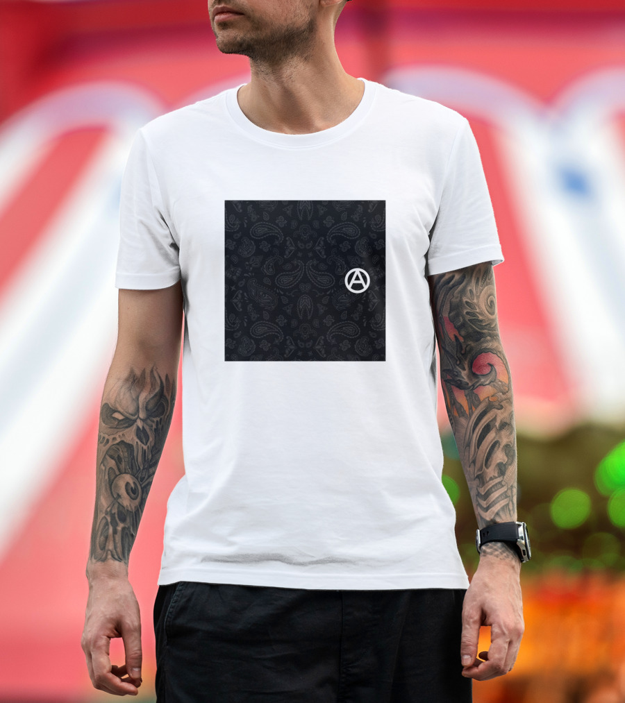 Anarchist Minimal Paisley Bandana A T-Shirt