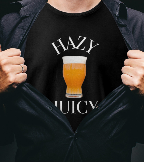 Hazy Juicy IPA Beer Image T-Shirt