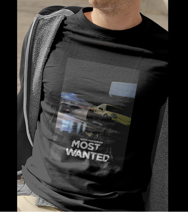 Need For Speed Most Wanted Police Chase Racing Scene T-Shirt
