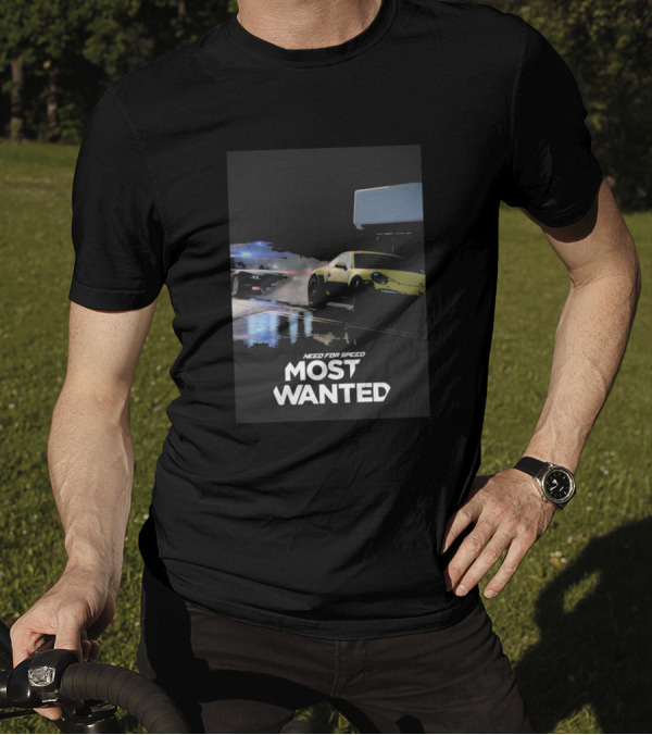 Need For Speed Most Wanted Police Chase Racing Scene T-Shirt