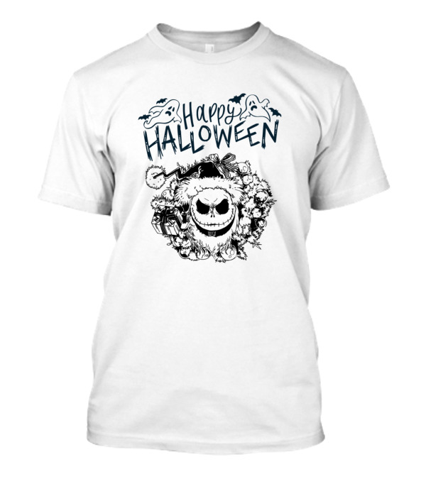 Happy Halloween Ghostface Santa Skulls T-Shirt