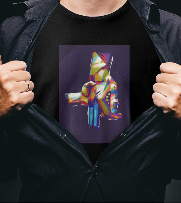Logan And Laura Hand Colorful Background Art Wolverine X-23 Comic T-Shirt