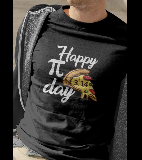 Happy Pi Day 3.14 Pizza Slice Math Geek T-Shirt