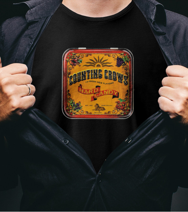 Counting Crows Hard Candy 13 Fresh New Flavors Est. 1991 Made In U.S.A T-Shirt