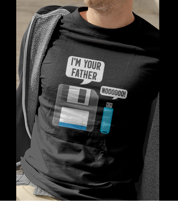 Floppy Disk I'm Your Father USB Flash Drive Noooooo T-Shirt