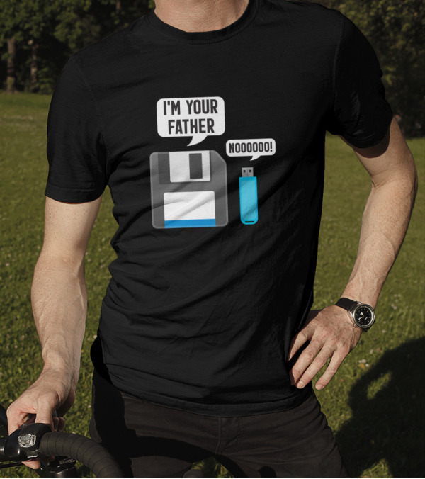 Floppy Disk I'm Your Father USB Flash Drive Noooooo T-Shirt