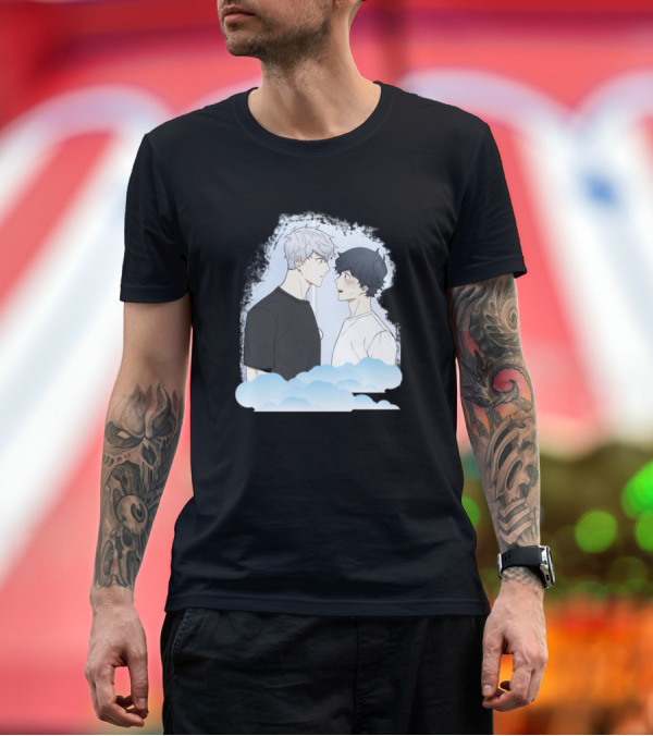Premium T-Shirt: Cherry Blossoms Webtoon Characters Anime T-Shirt Cherry Blossoms Webtoon Characters Anime T-Shirt