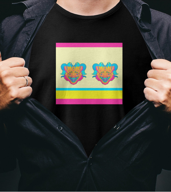 I Will Have What He Is Having Neon Twin Dragons T-Shirt