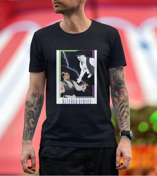 Premium T-Shirt: Altered States Electric Duo Academy of Villians T-Shirt Altered States Electric Duo Academy of Villians T-Shirt