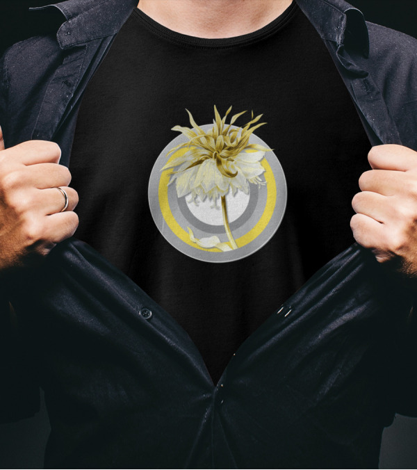 Botanical Kaisers Crown Gray Circle T-Shirt