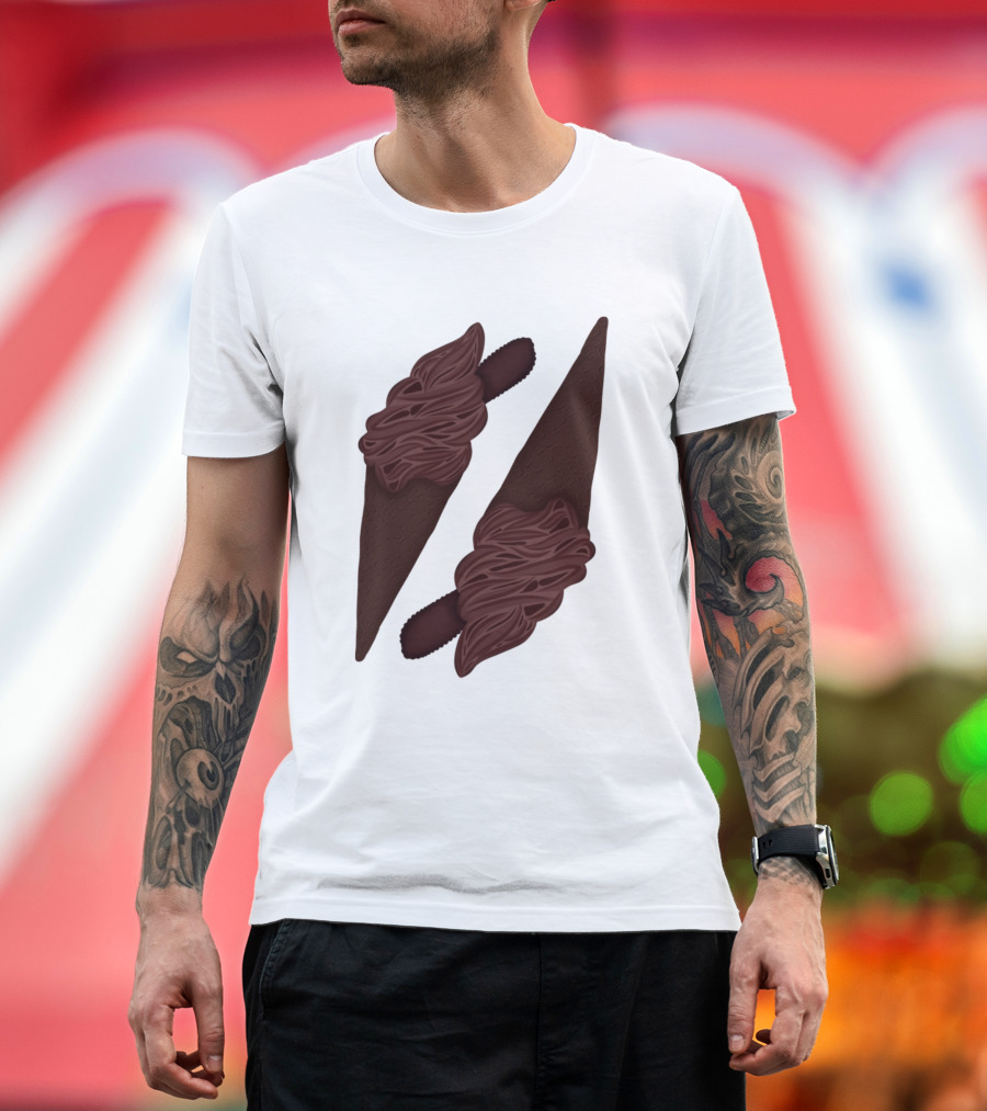 Choco Ice Cream Delight Duo T-Shirt