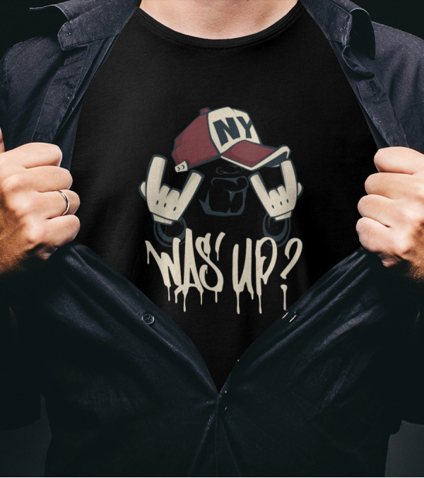 NY Cap Was Up Hip Hop Face T-Shirt