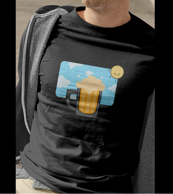 It's A Great Day To Get Some Beer With Smiling Sun And Blue Skies T-Shirt