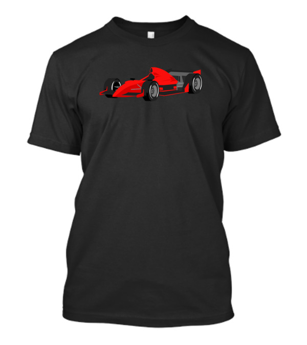 Lustiges Rennauto Motiv Rotes Formelauto Kinder Und Junggebliebene T-Shirt
