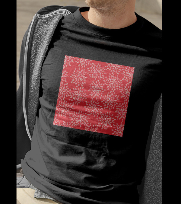 Dandelion Seeds Pattern Red Neck Gaiter T-Shirt