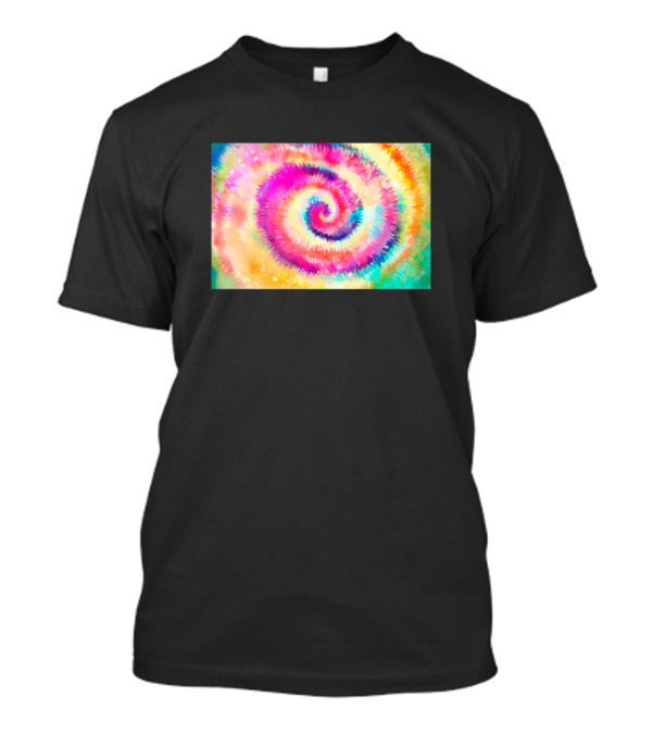 Bohemian Multi-Color Tie Dye Spiral T-Shirt