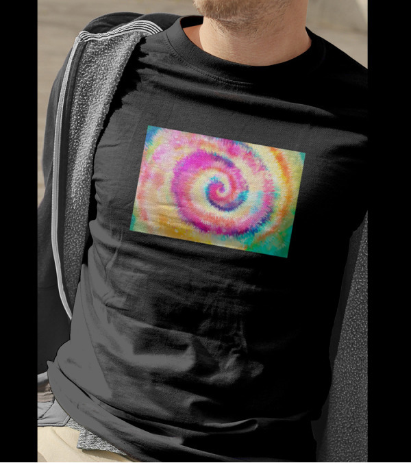 Bohemian Multi-Color Tie Dye Spiral T-Shirt