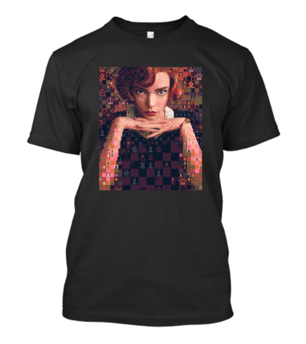 The Queens Gambit Chess Portrait Mosaic T-Shirt
