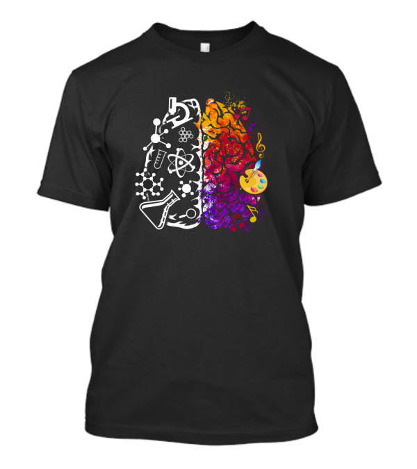 Brain Science Art Chemistry Palette Music Symbols Smlteam T-Shirt