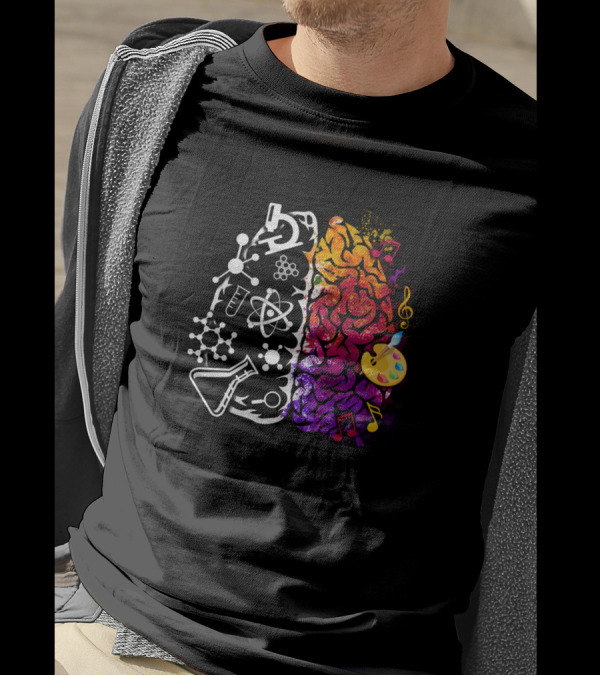 Brain Science Art Chemistry Palette Music Symbols Smlteam T-Shirt