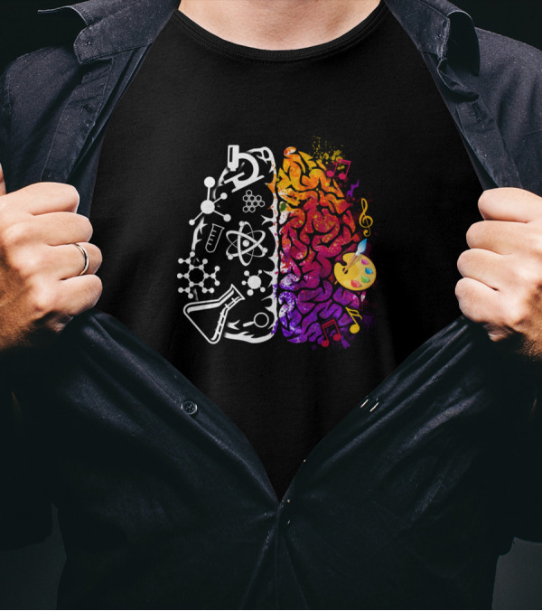 Brain Science Art Chemistry Palette Music Symbols Smlteam T-Shirt
