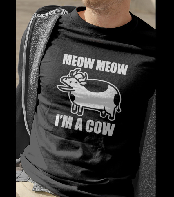 Meow Meow I'm A Cow ASDF Movie Parody TomSka T-Shirt