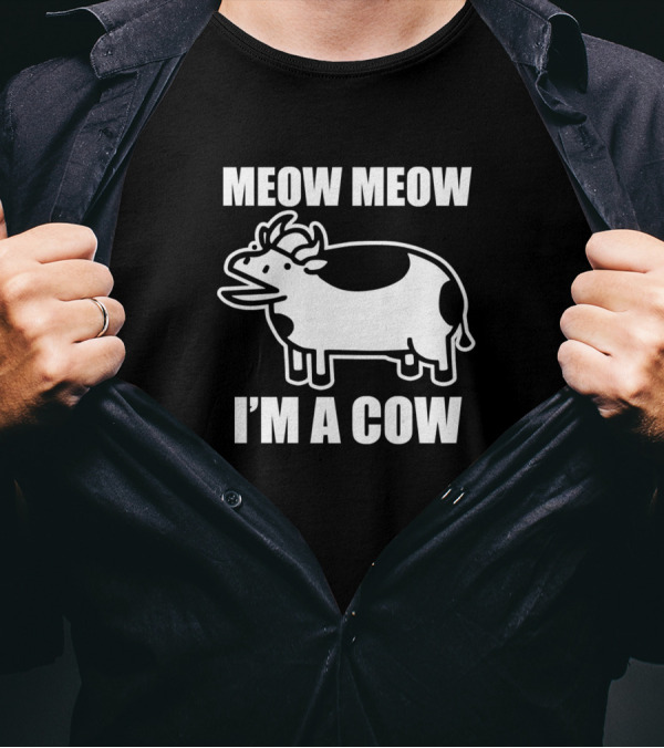 Meow Meow I'm A Cow ASDF Movie Parody TomSka T-Shirt