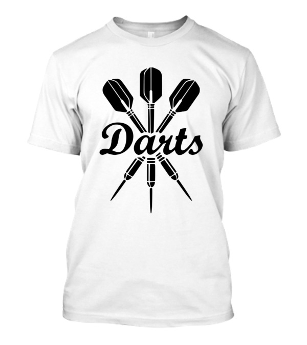 Darts Dart Darts With Dartboard Style Darts T-Shirt