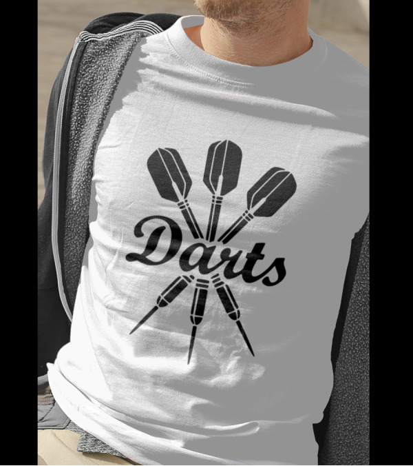 Darts Dart Darts With Dartboard Style Darts T-Shirt