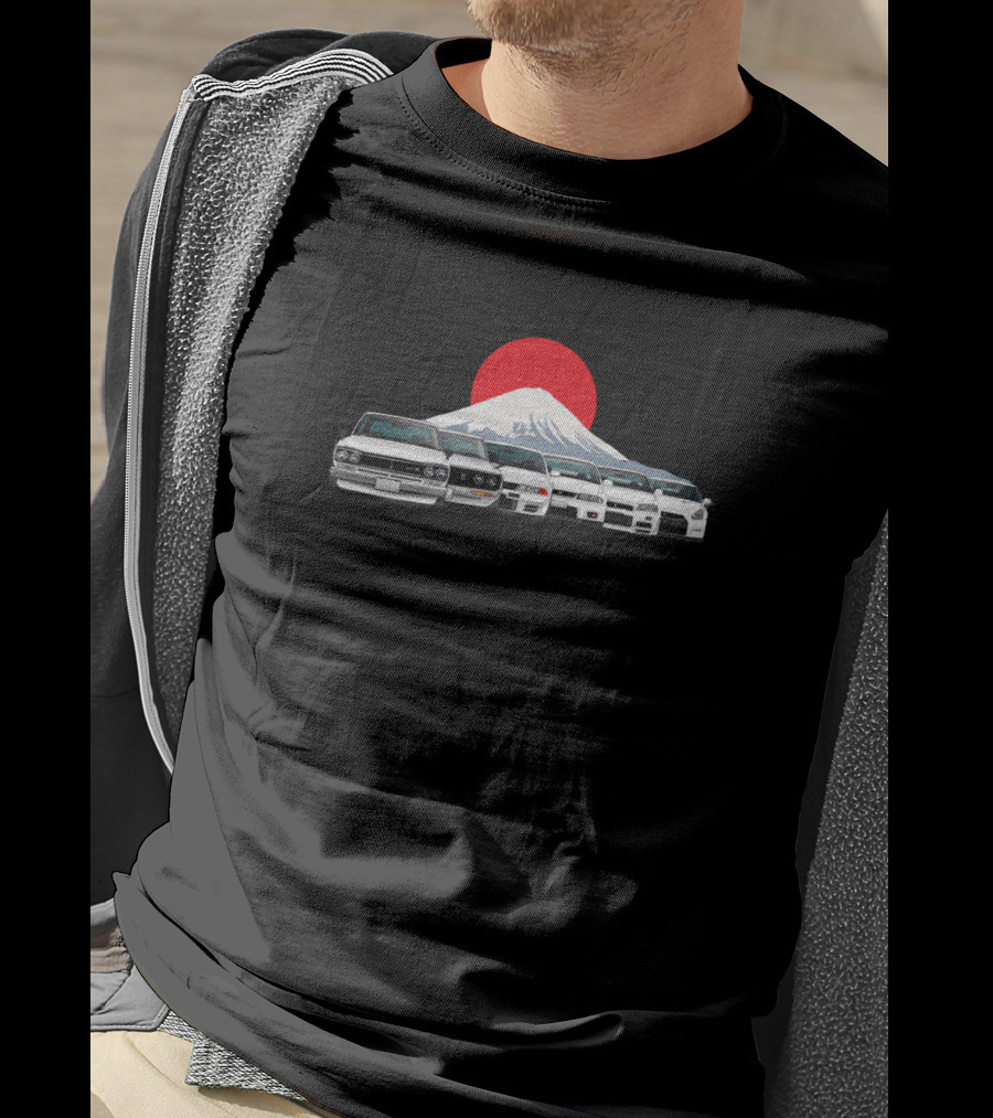 Gt R Generations Japanese Skyline Evolution T-Shirt