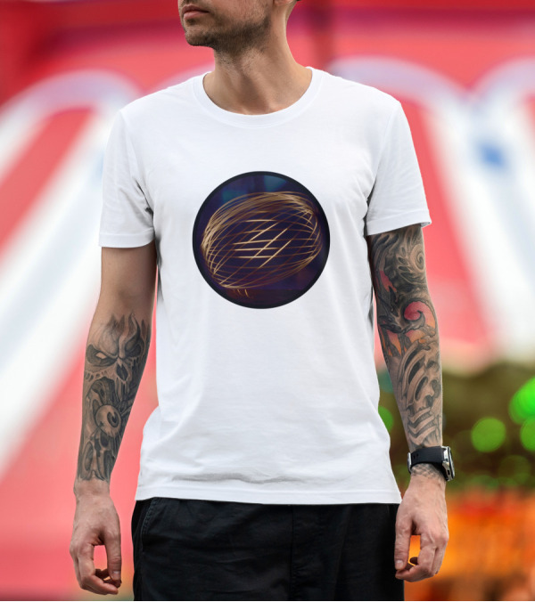Premium T-Shirt: Photography Series Light Of Anubis Luminescent Spiral Sphere T-Shirt Photography Series Light Of Anubis Luminescent Spiral Sphere T-Shirt