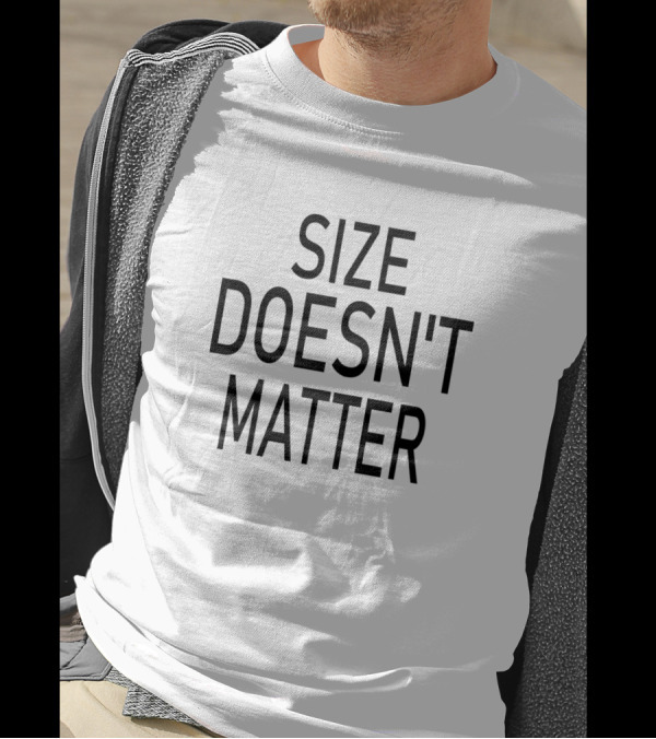 White Lie Party Size Doesn't Matter T-Shirt