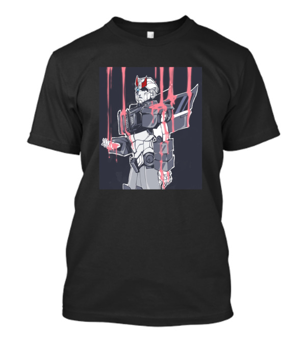 Even The Worst Kind Of Sinner Robot Anime Concept Vibrant Dripping Red Electric Touch T-Shirt