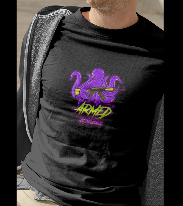 Glocktopus Armed And Dangerous Whats Kraken Cool T-Shirt