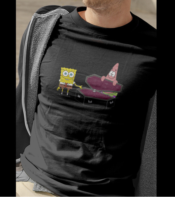 Spongebob And Patrick Get In Coffin Adventure T-Shirt