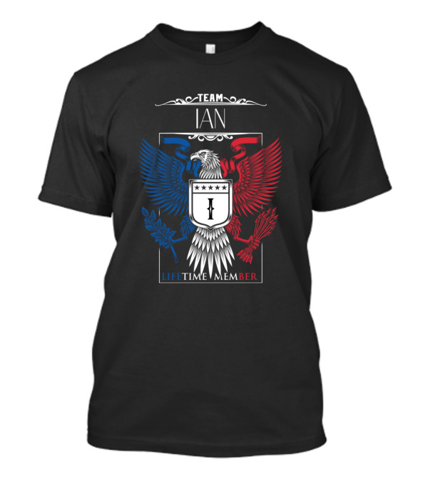 Team Ian Lifetime Member Eagle Crest T-Shirt