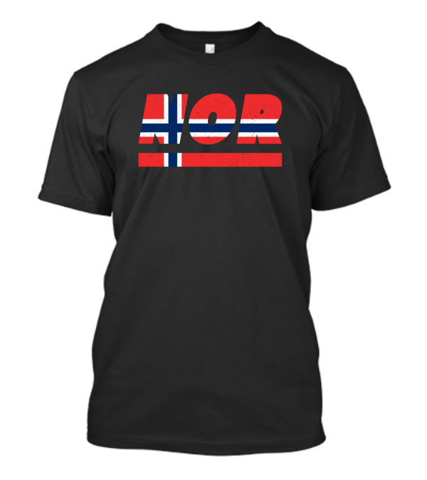 Nor Norway Norwegian Scandinavia Nordic Symbol ISO Code 3166 T-Shirt