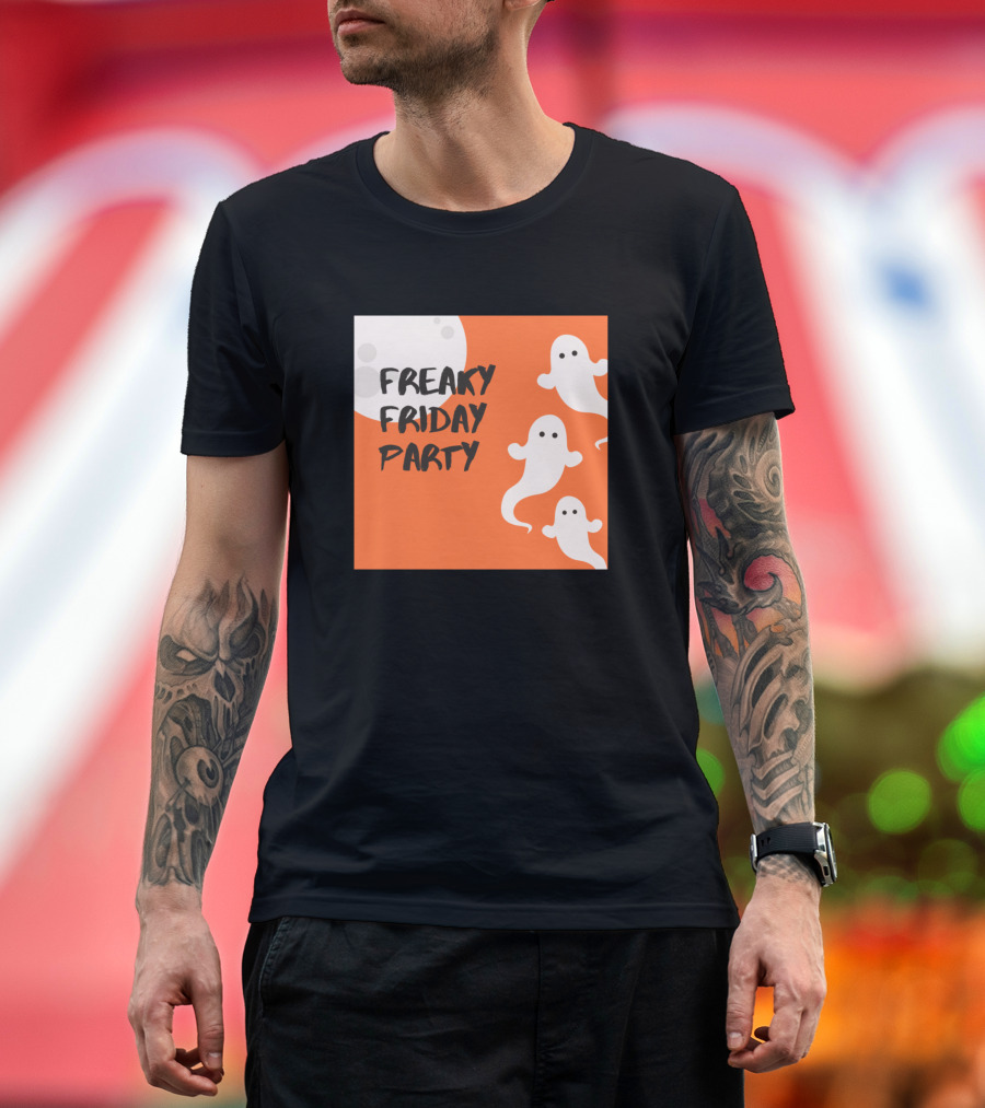 Freaky Friday Party Ghosts and Moon T-Shirt