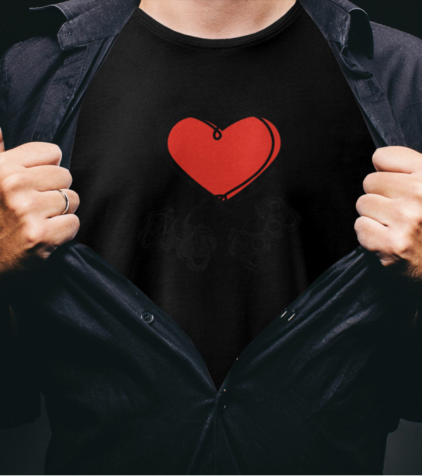Video Gamer Love Heart Gaming Controllers Valentines Day T-Shirt