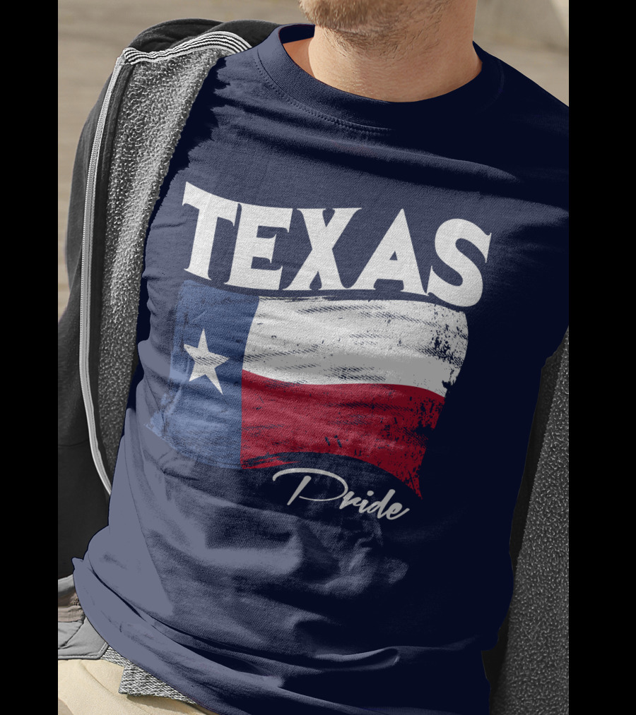 Texas Pride Lone Star Flag Bold Statement T-Shirt