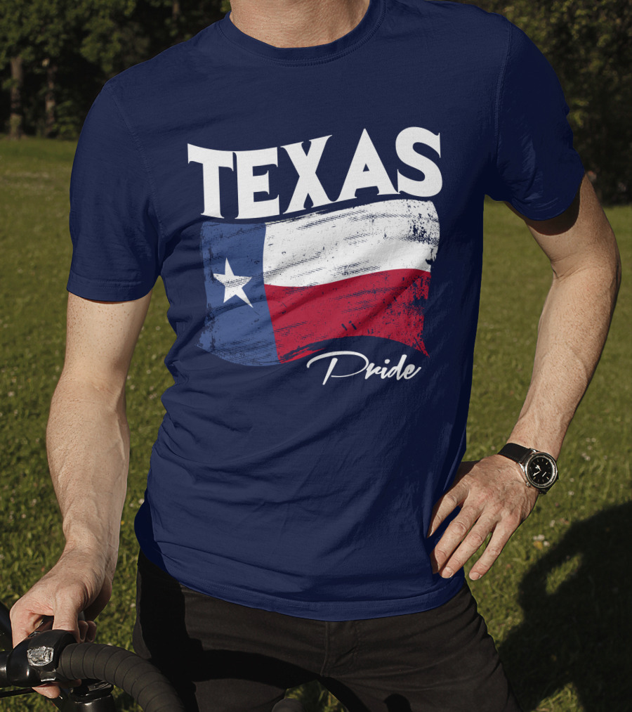 Texas Pride Lone Star Flag Bold Statement T-Shirt